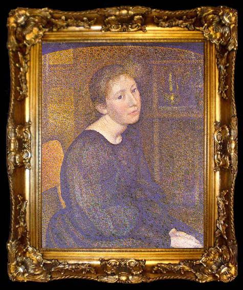 framed  Lemmen, Georges Portrait of Mme. Lemmen, ta009-2